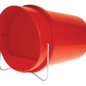 Abreuvoir seau plastique rouge 6 litres Gaun
