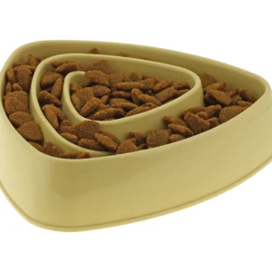 Gamelle chien labyrinthe anti-glouton triangulaire
