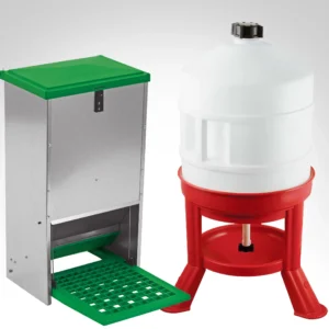 Kit anti-gaspi • Mangeoire 20 kg + Abreuvoir 30 L