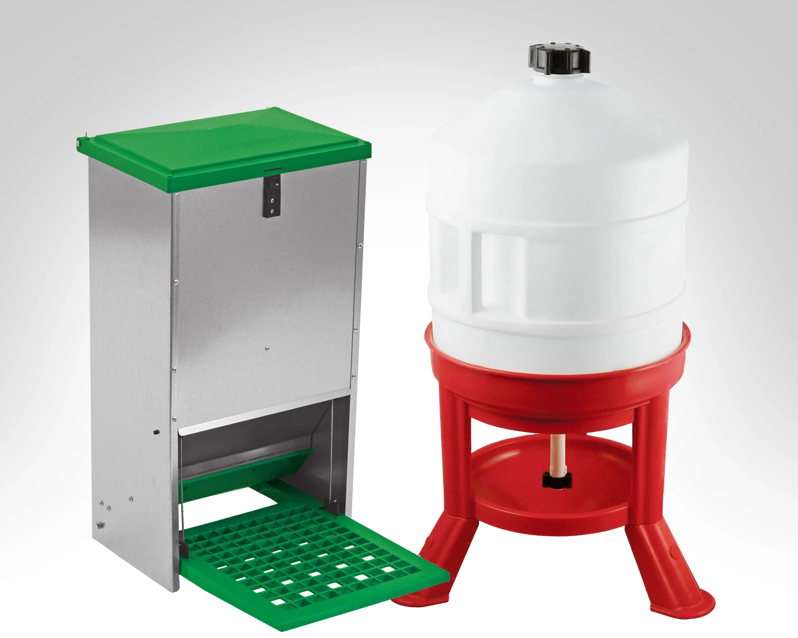 Kit anti-gaspi • Mangeoire 20 kg + Abreuvoir 30 L