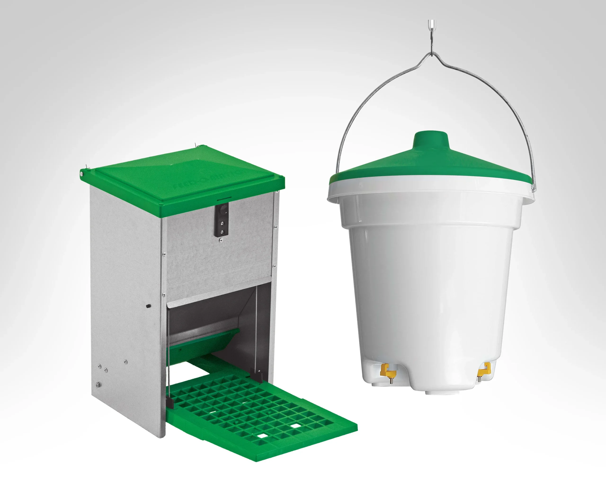 Kit hygiène • Mangeoire 8 kg + Abreuvoir 12 L