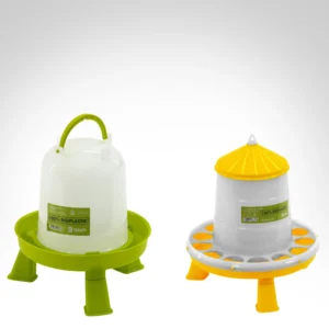 Kit bio plastique • Mangeoire 2 kg + Abreuvoir 1,5 L