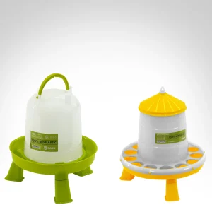 Kit bio plastique • Mangeoire 2 kg + Abreuvoir 1,5 L
