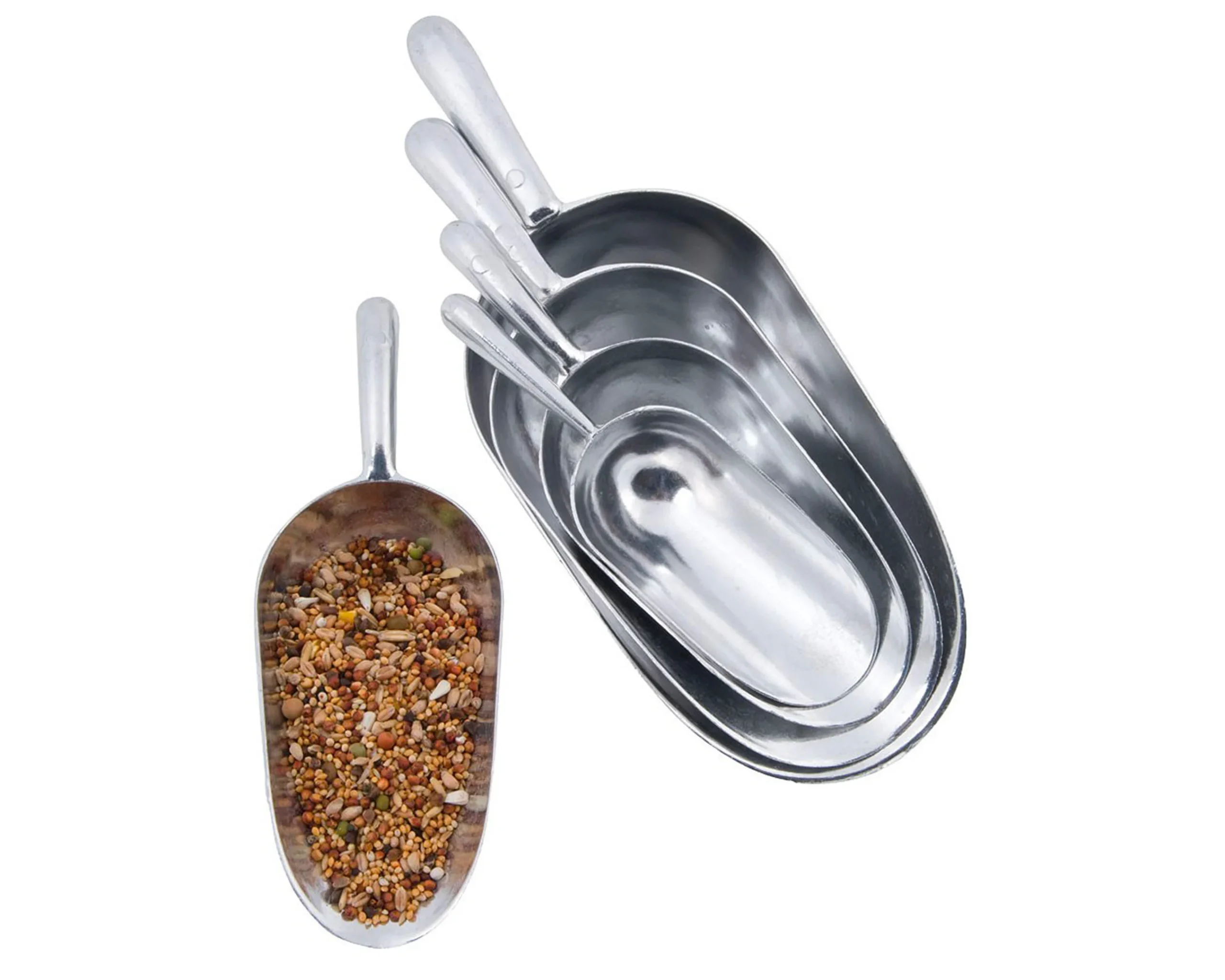 Pelle à aliment aluminium - la pelle 0,15 litre