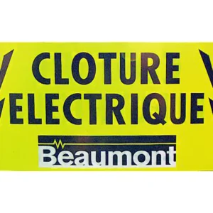 Panneau de signalisation pour clôture électrique