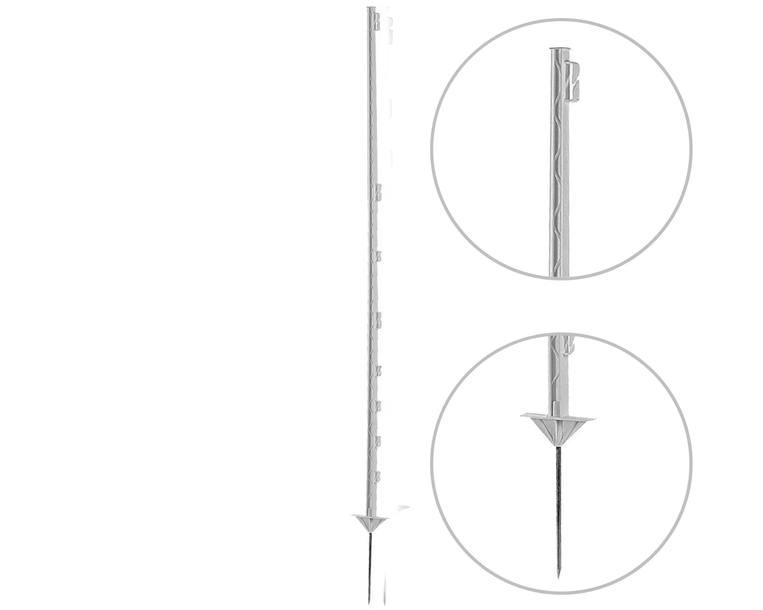 Piquets en plastique 1,50 m